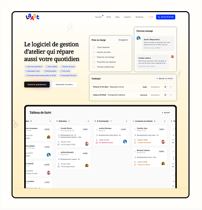 Laast.io — Hero Alternative hero landing page ui website