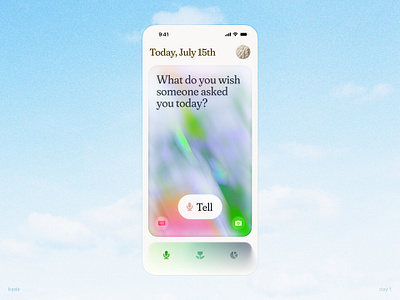Mental health tracker app blur branding bright colorful design glass gradient health illustration liquid glass mental mental health mobile mobile app mobile design mobile ui tracker ui ux
