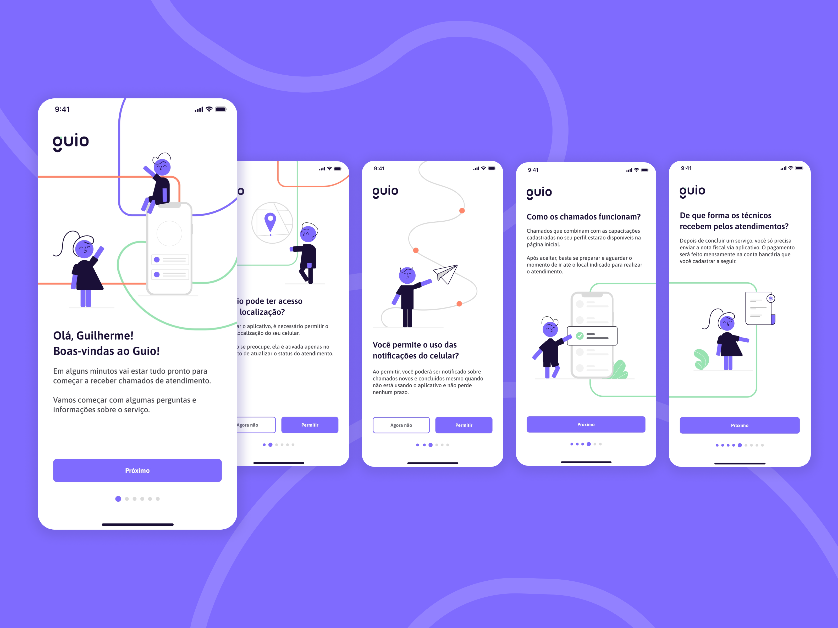 Onboarding | guio app design ui ux