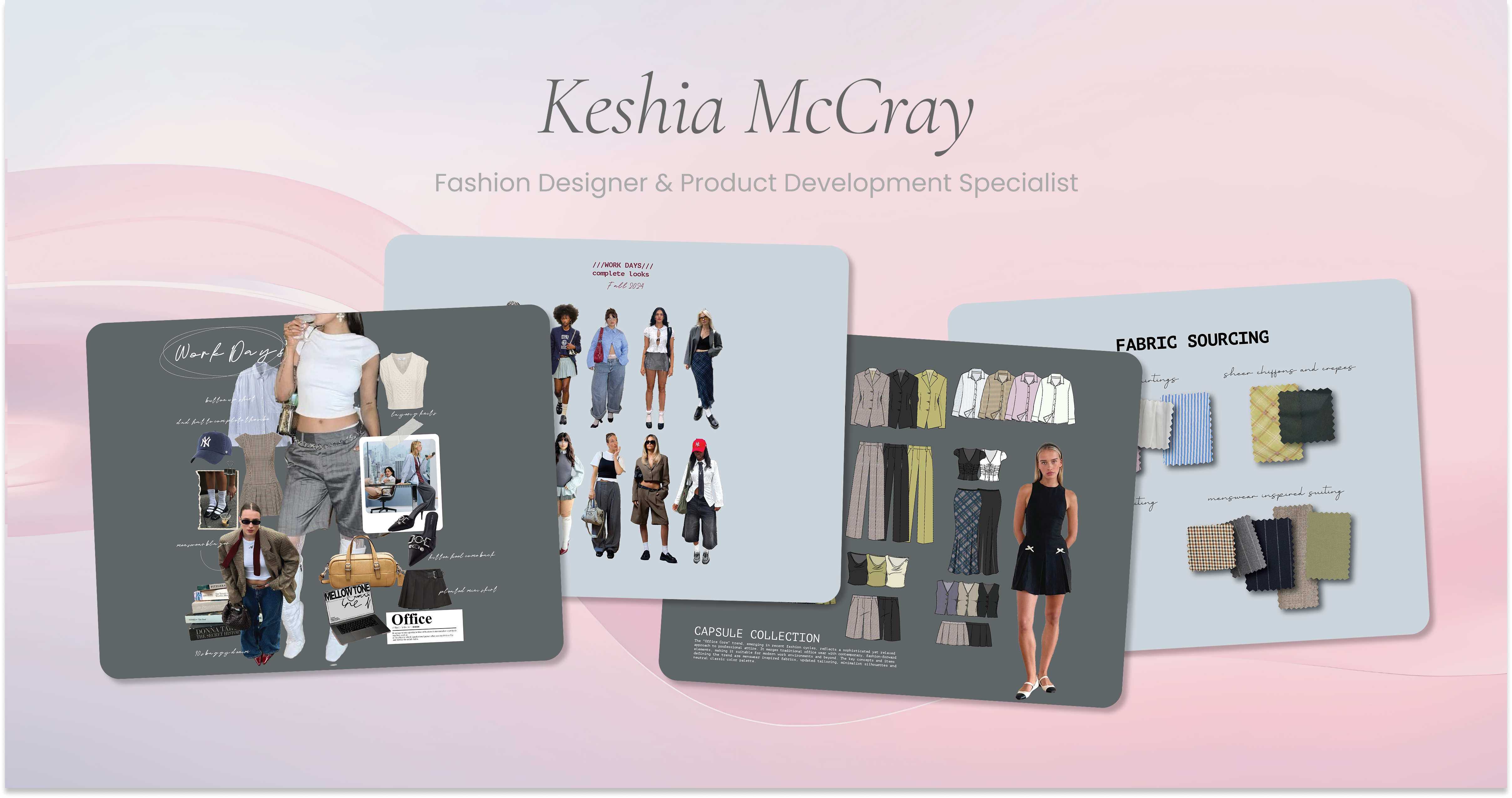 Keshia McCray's Portfolio Website ai branding chatgpt design process entrepreneur fashion fashion designer figma framer midjourney motion design portfolio responsive design small business startups ui design visual design web designer