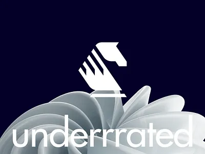 Underrrated - Logo | Brand Identity agency logo app logo bold logo brand identity branding design graphic design logo logo design logo presentation logofolio logotype modern logo saas logo visual identity webflow agency