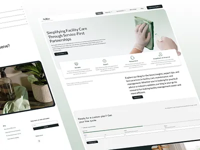 Cleaning Facility Services clean and simple cleaning facility web design