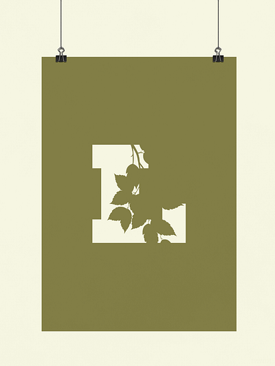 Leaves | Typographical Poster font graphics illustration leaves letter poster serif simple text typography