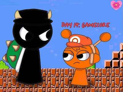 Julesthetic Day 14: gamecore art tag digital art drawing fan art graphic design illustration