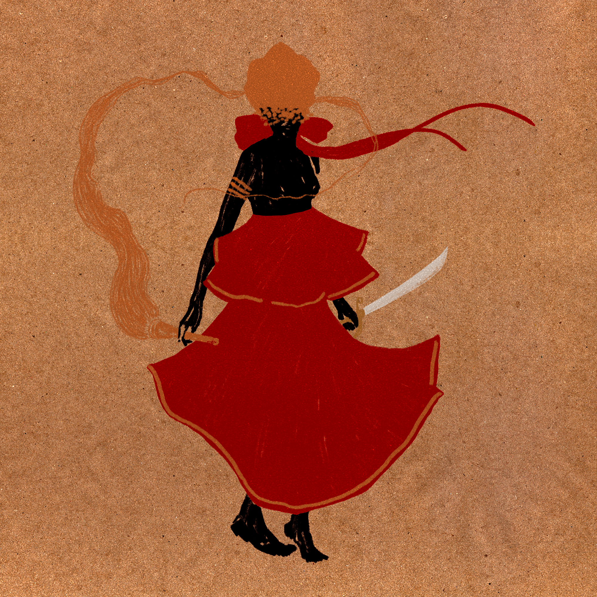 Orixás Oya batuque brasil brasilian orixas iansa illustration oya