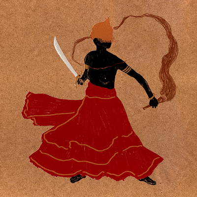 Orixás Oyá batuque brasil iansa illustration orixas