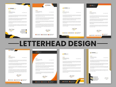 Creative Letterhead Template Design business letterhead corporate letterhead creative letterhead design graphic design graphicsobai letterhead letterhead design
