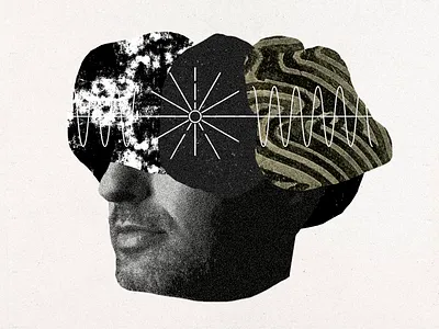 Music cover collage illustration music music cover