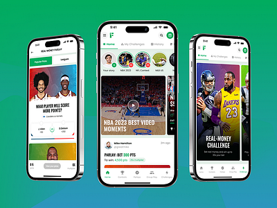 Sport App for NBA and NFL fans 3d animation bet website branding casino website crypto game graphic design logo motion graphics sport bet website ui