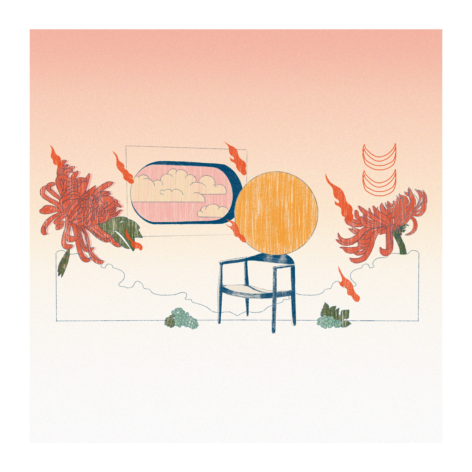 outro vinho illustration wine wine label wine packaging