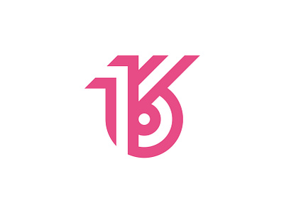 Happy 16 th Dribbble!! 16 anniversary birthday dribbble lettering lettermark logo logo design logotype typography