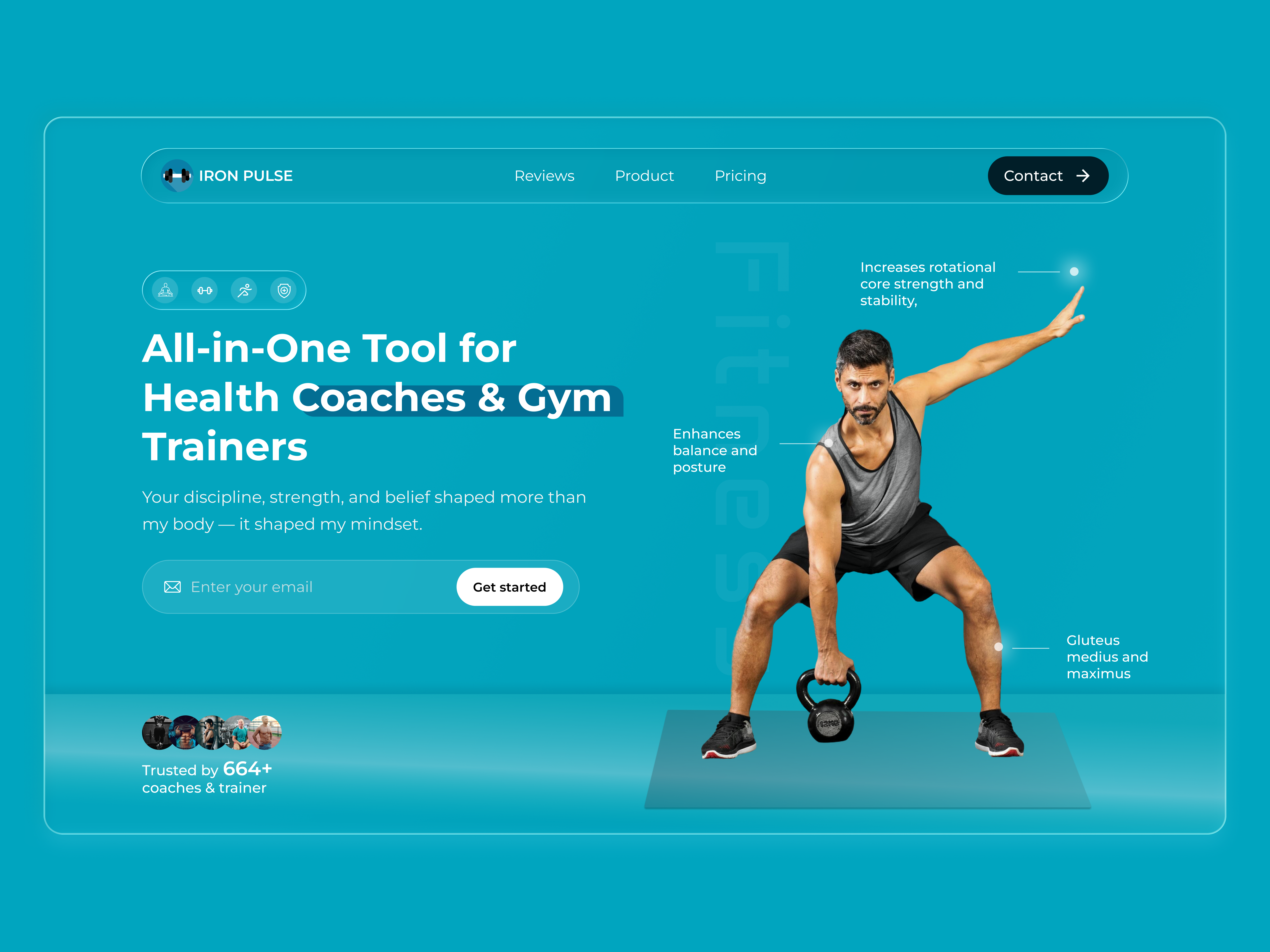 All-in-One Tool for Health Coaches & Trainers fitnessapp ui uidesign uxdesign