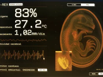 Jurassic Incubator Monitor FUI animation fui motion graphics ui