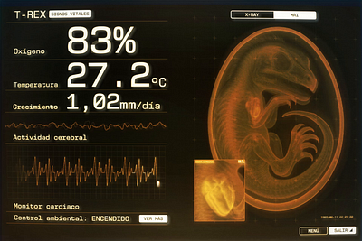 Jurassic Incubator Monitor FUI animation fui motion graphics ui
