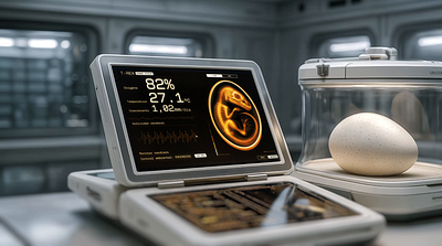 Jurassic Incubator Monitor FUI 3d animation c4d fui game art ui