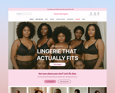 Lingerie brand website design branding e commerce ecommerce fashion fashion ux design lingerie luxury product design ui ui design ui ux ux ux design womens fashion