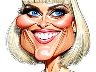 Woman Caricature art caricature colorful concept drawing painting woman