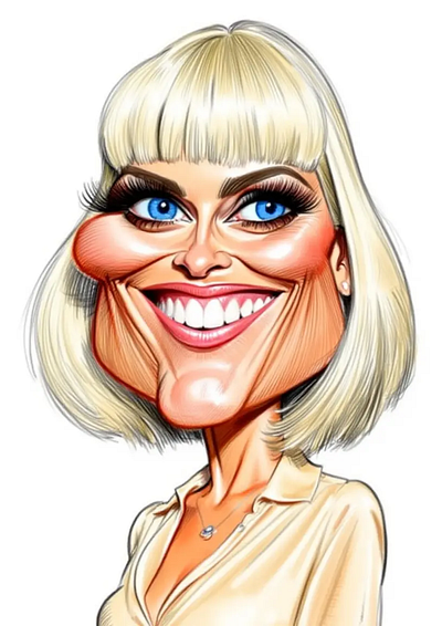 Woman Caricature art caricature colorful concept drawing painting woman