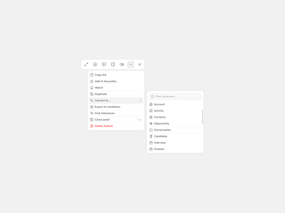 Context Menu clean context context menu dropdown icon set icons menu minimalism nav ui
