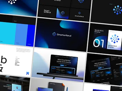 Smartwriter.ai - Visual Branding ai brand identity branding c logo creative logo dark mode design graphic design illustration logo logo designer logo inspirations logos mark modern logo professional logo saas typography ui visual identity