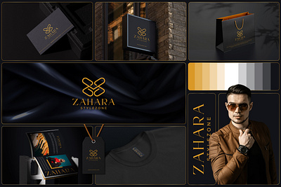 Luxury Clothing Brand Logo Concept ai apparel logo brand design brand identity brand system branding clothing logo icon identity initial logo letter logo logo logo design logos minimal modern shape simple visual zs logo