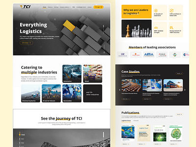 🚛 Revamping the Website for India’s Logistics Giant - TCI bento figma graphic design latest logistic company saas ui ux webdesign wesite