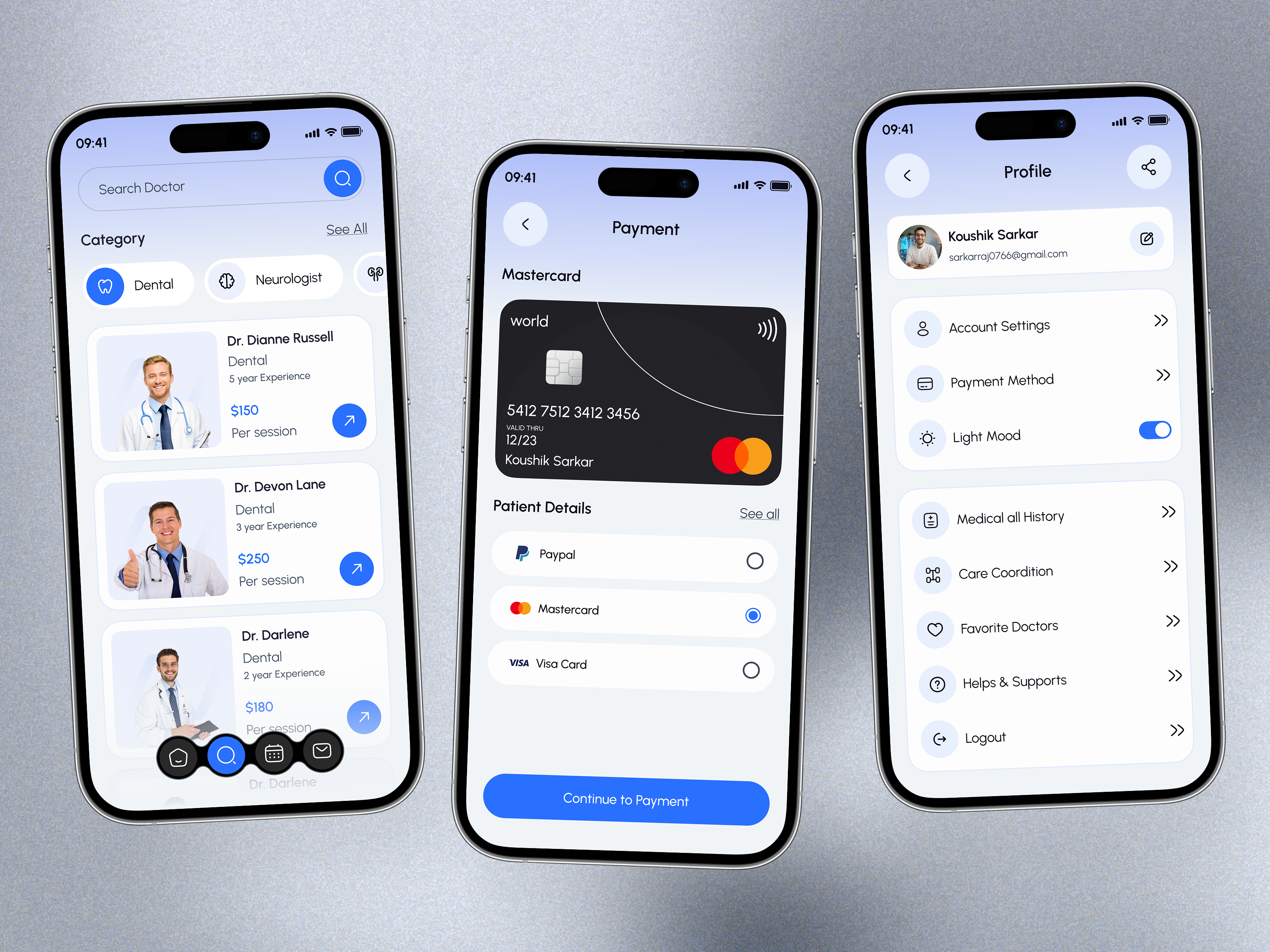Example of Health Mobile App Design And Development