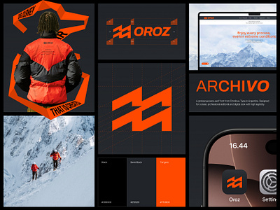 OROZ - Outdoor Gear Visual Identity branding design graphic design logo typography visual identity