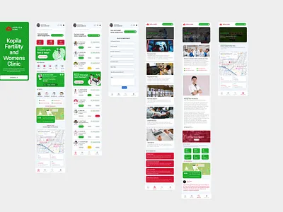 Mobile App Kopila Clinic app branding design graphic design logo typography ui ux