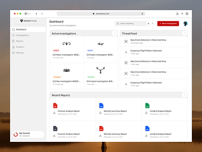 Drone Dashboard Design | Orbix Studio admin dashboard analytical dashboard b2b dashboard design dashboard designer dashboard ui data analysis data visualization dji drone drone dashboard drone tracking interface design modern dashboard design orbix studio product design saas design surveillance dashboard ui design uiux design user experience