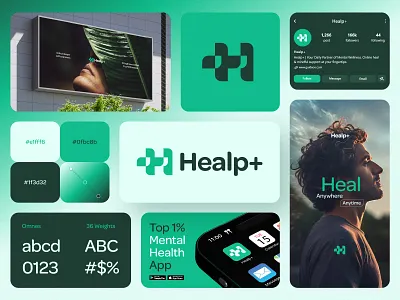 Mental Health Branding Design | Visual Identity brain brand design brand identity branding care heal health healthcare logo logotype medical medicinie mental mind peace telemedicine telepathy