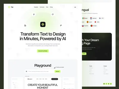 AI Web Builder Landing Page for Fast, No-Code Site Creation ai agents ai powered cms ai saas product site ai tool website design ai web builder automation focused ui branding build website with ai clean no code website digital website creator drag and drop builder site framer landing page modern saas landing page modular landing page no code landing page responsive ai platform smart site generator startup web builder ui webflow ai website website builder platform