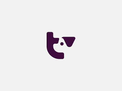 T and dog logo animal brand branding design dog elegant graphic design letter logo logo design logo designer logodesign logodesigner logotype modern negative space negativespace pet t zoo