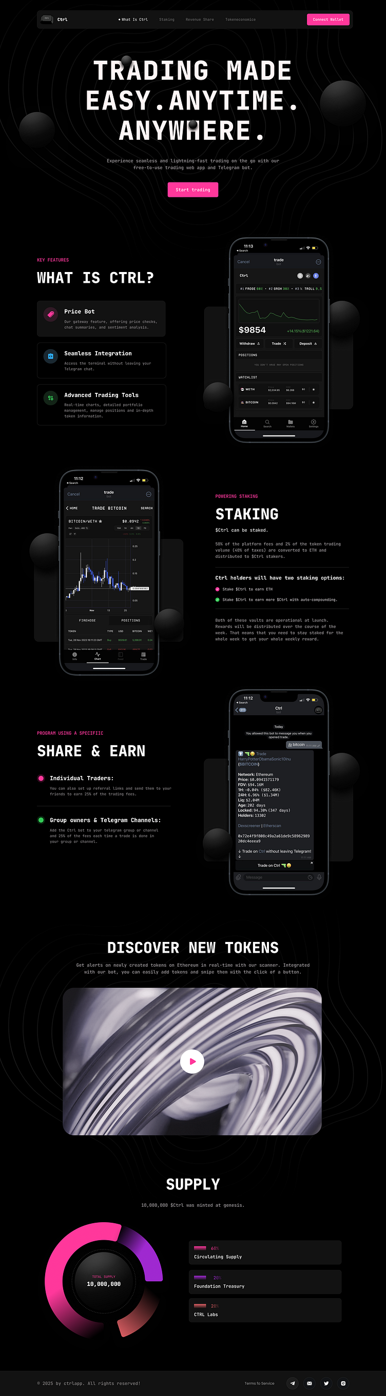 Web3 Trading Platform & Telegram Bot & Staking by UX SAJIB🔥 on Dribbble
