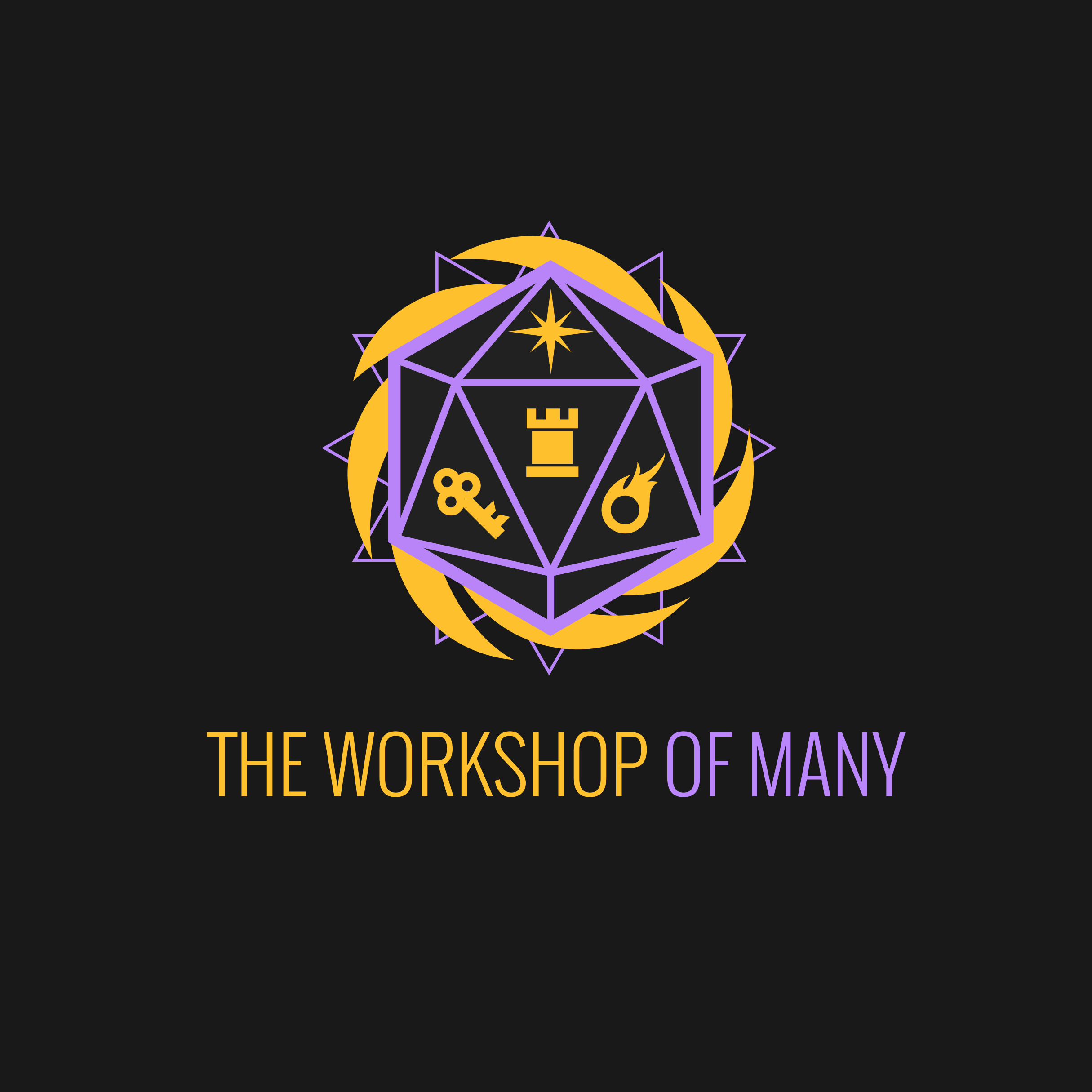 Logo Design for The Workshop of Many branding commission design dice etsy freelance work graphic design logo logo design logo design branding logo designer vector