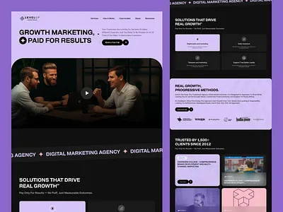 Digital Marketing Agency Website b2b website design branding creative agency design digital agency digital marketing agency website ios landing page landing page design marketing marketing agency modern saas marketing website uiux web design website.business