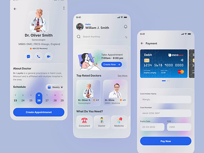 𝗔𝗜-𝗽𝗼𝘄𝗲𝗿𝗲𝗱 𝗗𝗼𝗰𝘁𝗼𝗿 𝗕𝗼𝗼𝗸𝗶𝗻𝗴 𝗠𝗼𝗯𝗶𝗹e 𝗔pp aiapp aihealthcare aiinhealthcare app design appdesign appinterface doctorbookingapp healthcaredesign healthtech medicalapp mobileappdesign mobileui mobileux patientexperience productdesign saasdesign smarthealthcare userexperience