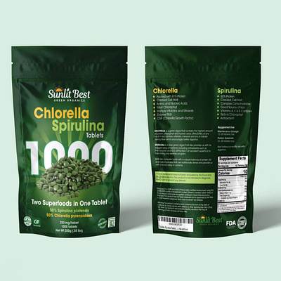 Sunlit Best - Pouch Packaging graphic design label design packaging design pouch packaging