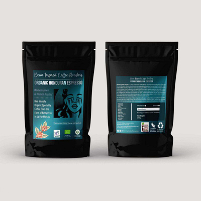 Organic Honduran Espresso - Packaging branding graphic design label design packaging design