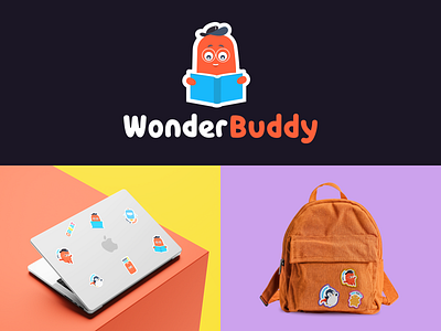 Wonder Buddy Brand Identity brand design brand identity brand visual branding colors edtech education graphic design modern logo online learning platform typography ui ux visual identity website website design