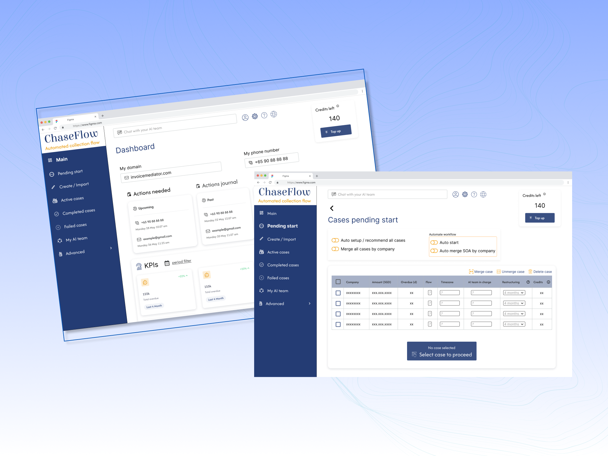 SME Dashboard UI UX Design for Managing Late Invoices branding design graphic design ui uiux website design