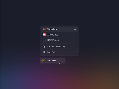 User Switcher & Project Switch Dropdown clean contextmenu dashboard dropdown flat menu minimal navigation profile projects saas settings shadcn shadcnui switcher ui userinterface