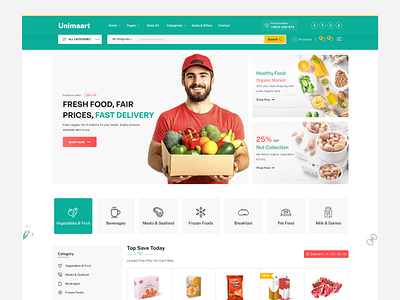 Grocery Website ecommerce design grocery grocery shop grocery ui grocery web grocery website online shop super market website web design website