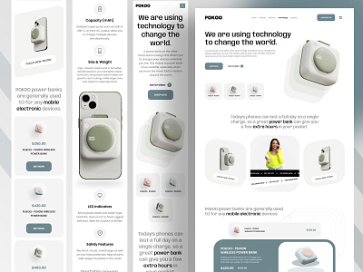 Ecommerce Website - web design - landing page - Mobile Version brand identity dribbble ecommerce website high converting design high end design homepage jabel kahaf landing page ui landingpage minimal design minimal website design product design professional design ui design visual design web design web ui website mockup website ui ux