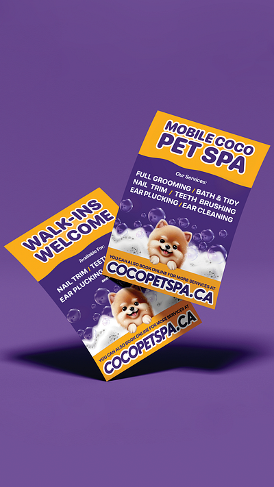 Flyer Design adobe photoshop canada design flyer flyer design graphic design pet grooming photoshop