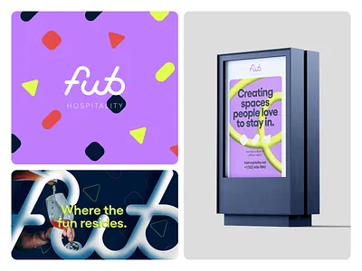 FUB Hospitality Direction 1 3d branding branding and identity clean design graphic design identity illustration layout logo logo design logotype minimal modern poster print tech type typography wordmark