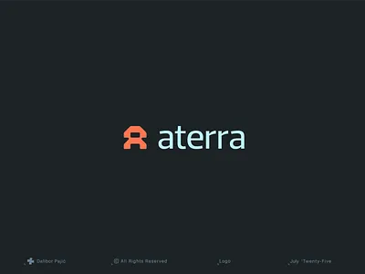 attera logo abstract biotech branding business food geometry graphic design land logo minimal modern modul nature plant robotics saas soil space startup technology