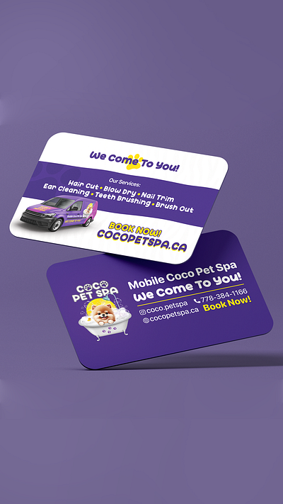 Business Card Design adobe photoshop branding business card canada design graphic design pet photoshop