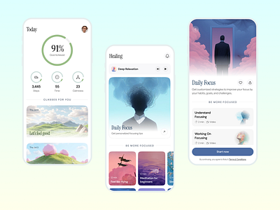 Mental Health Check-In App app design design design system fitness health healthcare mental mental app mental app ui mental health mentalhealth mobile app design mobile ui psychology startup ui uiux user experience ux visual design