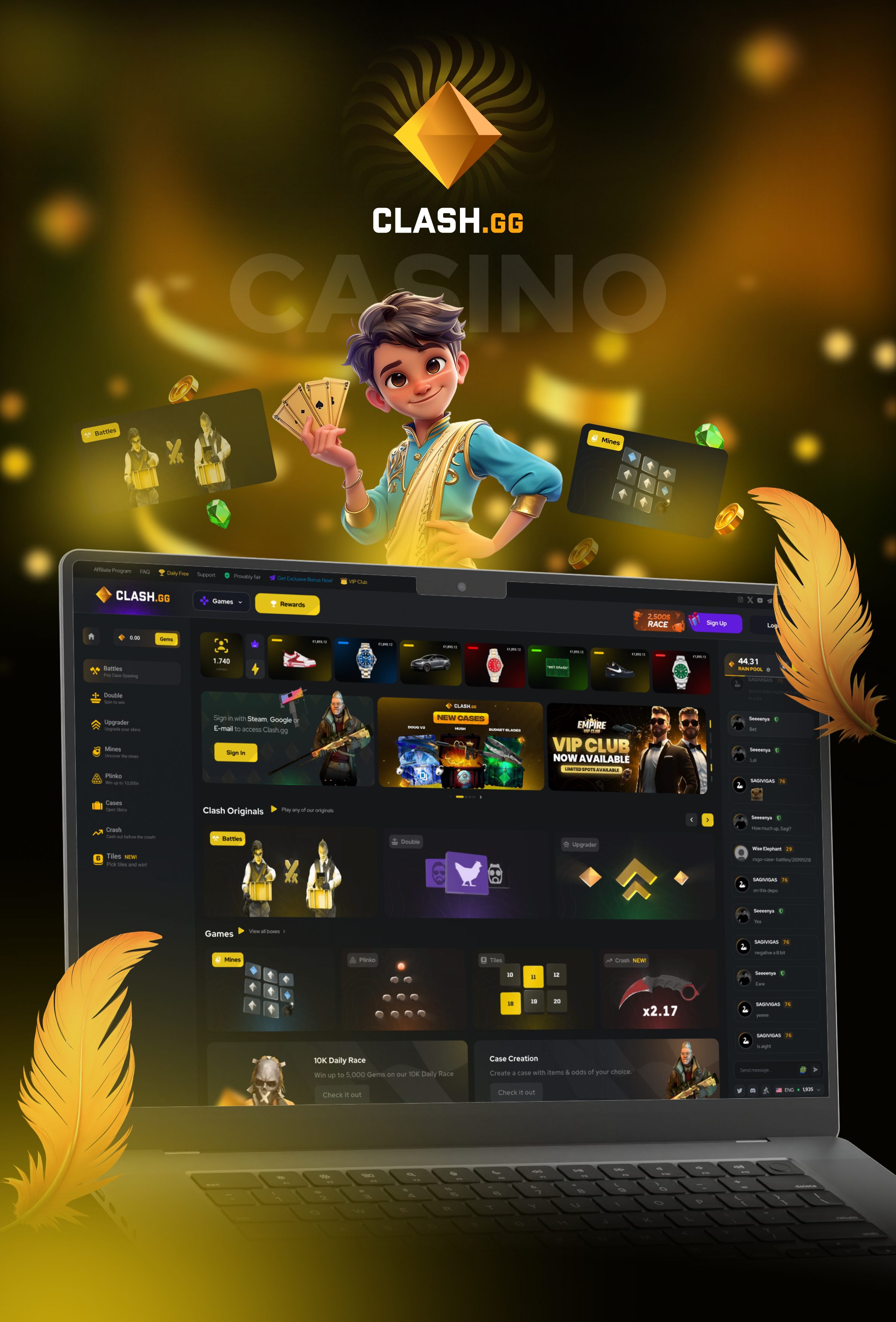 CLASH- Casino Website Design gambling gambling website game gaming website mobile app online game webiste